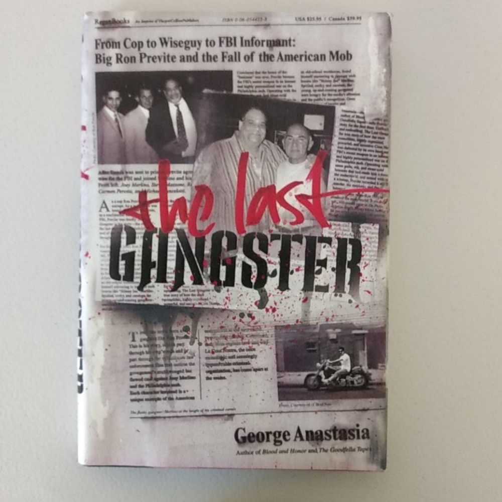 Hardback copy of The last Gangster